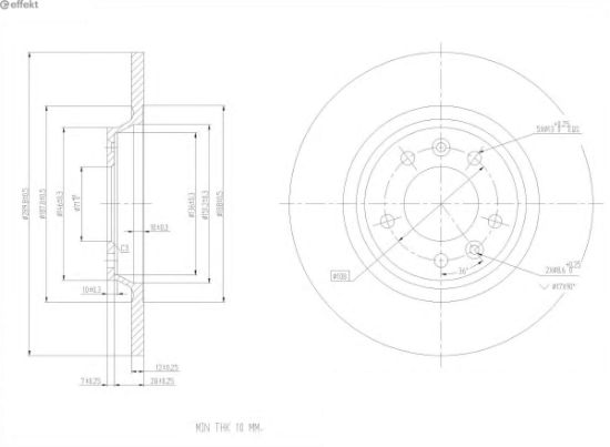 Brake Disc PSA - 4246.P9