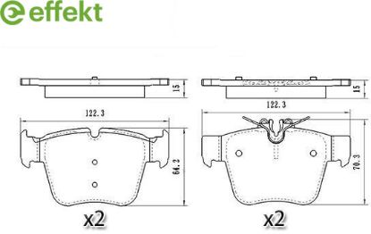 Brake Pad Set, disc brake MERCEDES