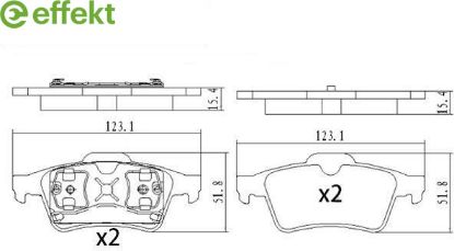 Brake Pad Set, disc brake Ford, Mazda, Opel