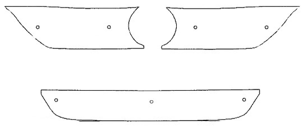Trim/Protection Strip, radiator grille VW Passat (CC) 2008-