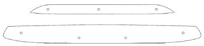 Trim/Protection Strip, radiator grille Ford Fiesta 2009-2012 (ei sobi mudelile Sport)