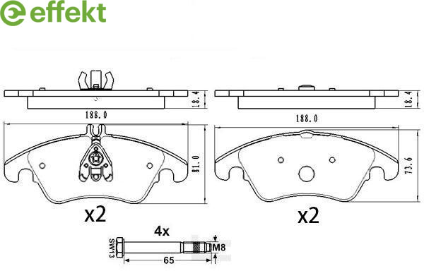 Brake Pad Set, disc brake MERCEDES-BENZ - 005 420 13 20