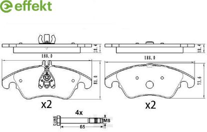 Brake Pad Set, disc brake MERCEDES-BENZ - 005 420 13 20