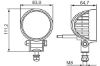 Worklight 600lm, 10-30V, ECE-R10, IP67