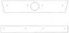 Trim/Protection Strip, radiator grille VW Transporter T4 96-03 (muudetud iluvõrega)