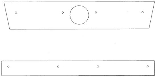 Trim/Protection Strip, radiator grille VW Transporter T4 96-03 (muudetud iluvõrega)