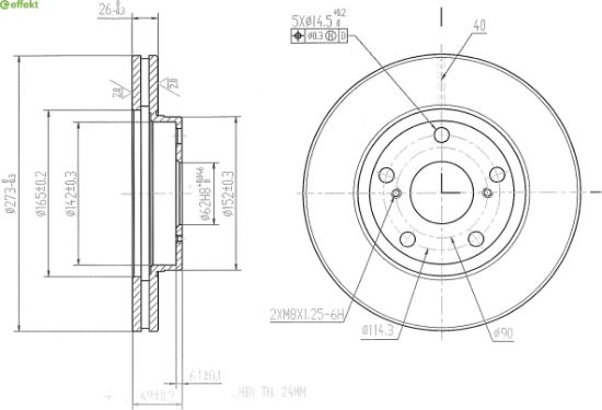 Brake Disc TOYOTA - 43512-02180