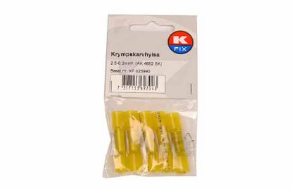 Terminal, electric universal parts Termokahanev pulk 2.5-6.0mm, kollane  4tk