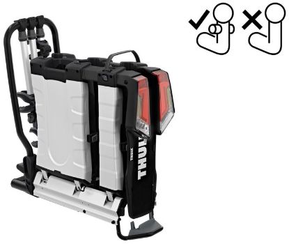 Bike Rack, trailer hitch carrier EasyFold XT F 3 (3 rattale,13pin) - FIX4BIKE