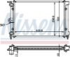 Radiator, engine cooling VW GOLF II 83-
