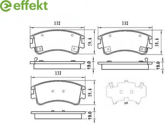Brake Pad Set, disc brake MAZDA - GJYF-33-23ZB