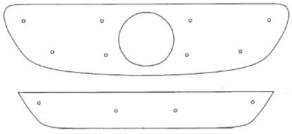 Trim/Protection Strip, radiator grille MB Vito 2004-2009