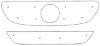 Trim/Protection Strip, radiator grille MB Vito 2004-2009