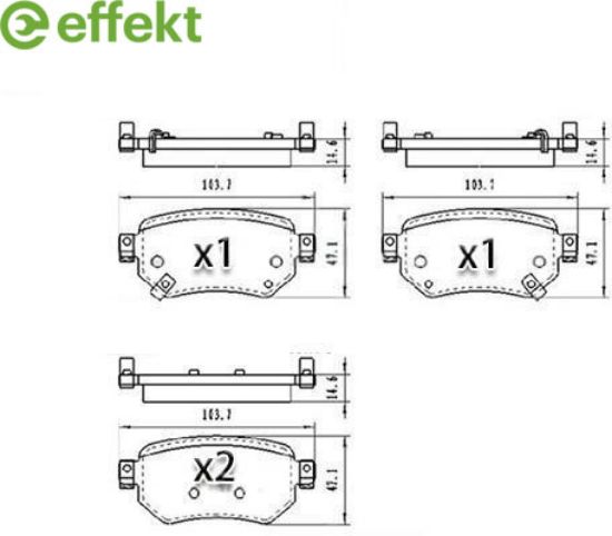 Brake Pad Set, disc brake MAZDA - GMY0-26-43ZA