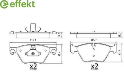 Brake Pad Set, disc brake BMW - 34 11 6 775 310