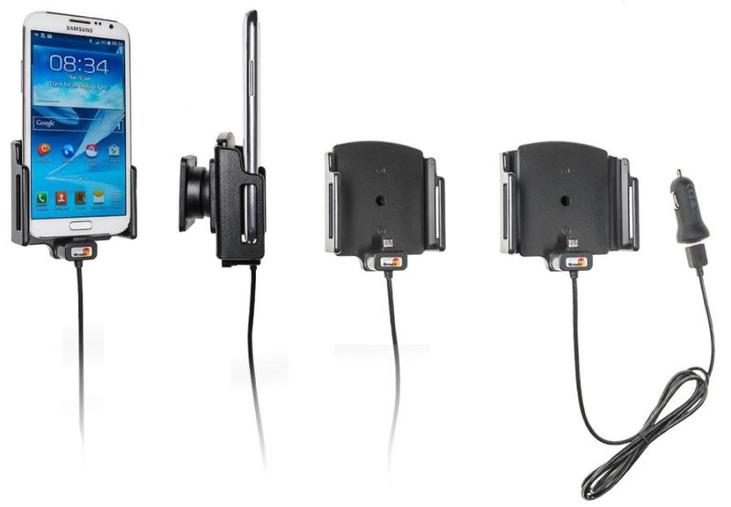 Mobile phone/PDA holder laius 75-89mm, paksus 9-13mm, Micro USB