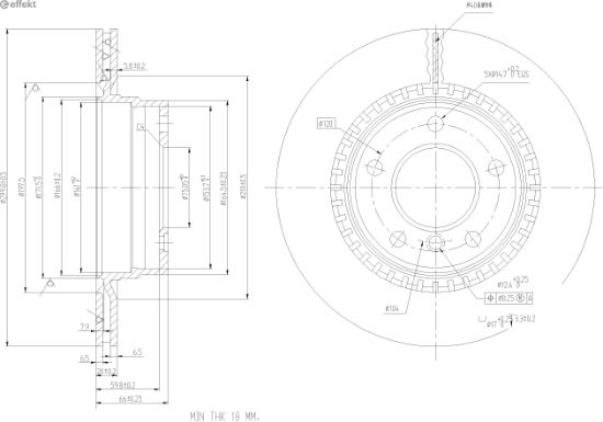 Brake Disc BMW - 34 21 6 764 651