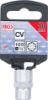 Socket Wrench Insert 3/8" Socket "Gear Lock", 10 mm