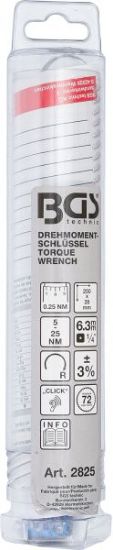 Torque Wrench 1/4", 5-25Nm