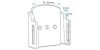 Mobile phone/PDA holder Apple iPhone 12/13 75-89mm; 6-10mm tilt