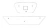 Trim/Protection Strip, radiator grille Seat Altea XL 2010-