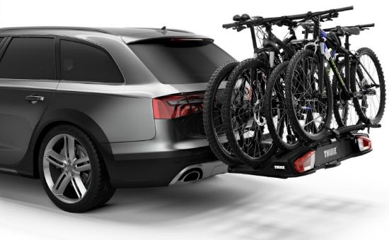 Extension Set, trailer hitch bike carrier VeloSpace XT Bike Adapter Black