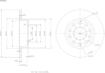 Brake Disc VAG - 1K0 615 601 AC