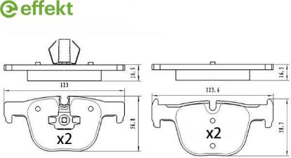 Brake Pad Set, disc brake BMW