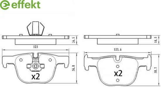 Brake Pad Set, disc brake BMW
