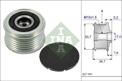 Alternator Freewheel Clutch Opel