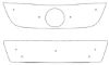 Trim/Protection Strip, radiator grille VW Touran 2003-2006