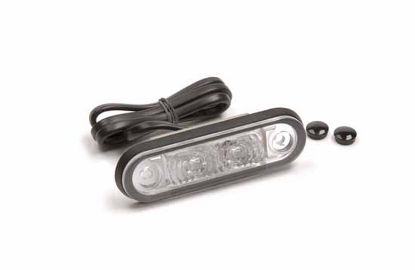 End Outline Marker Light 8-28V LED, punane, süvistatav