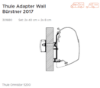 Mounting Set, roof rack Adapter Wall Bürstner 2017