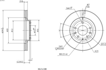 Brake Disc MAZDA - G33Y-33-25X