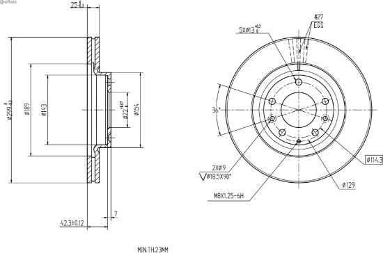 Brake Disc MAZDA - G33Y-33-25X