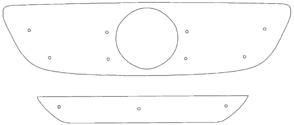 Trim/Protection Strip, radiator grille MB Sprinter 2007-2013