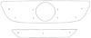 Trim/Protection Strip, radiator grille MB Sprinter 2007-2013