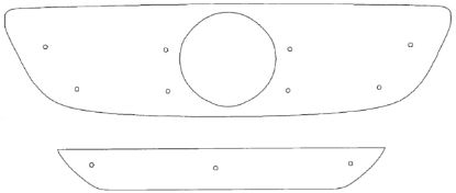 Trim/Protection Strip, radiator grille MB Sprinter 2007-2013