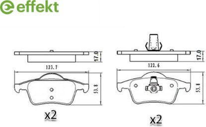 Brake Pad Set, disc brake VOLVO - 30648382