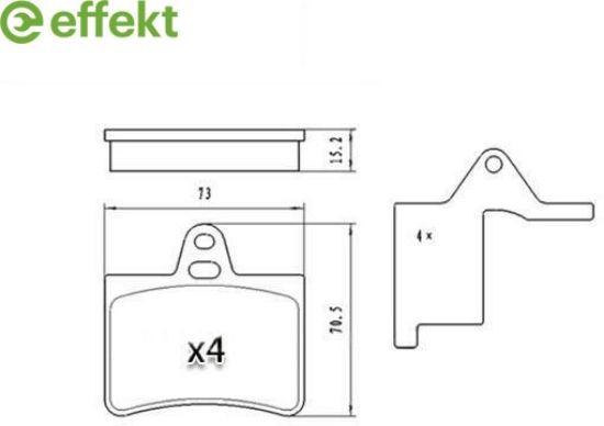 Brake Pad Set, disc brake Citroen