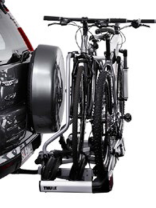 Extension Set, trailer hitch bike carrier VeloCompact Spare Wheel Adapter (varurattale)