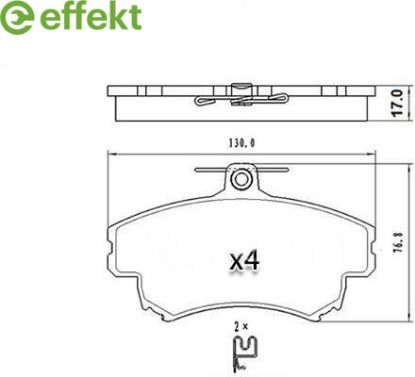 Brake Pad Set, disc brake VOLVO