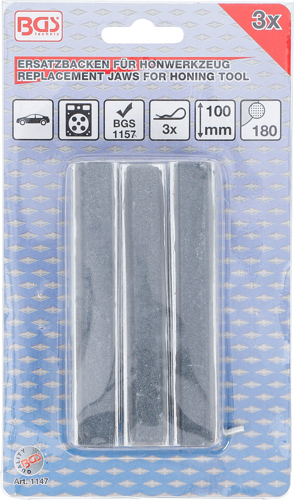 Honing Tool 3 Spare Grinding Heads for Art. 1157, 100 mm Heads