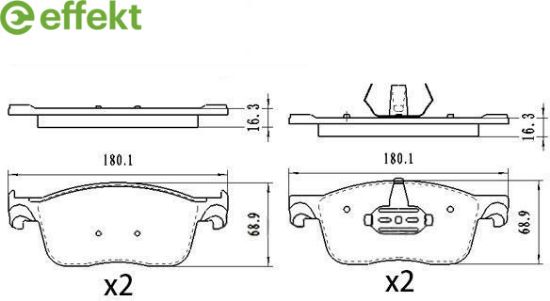 Brake Pad Set, disc brake PSA
