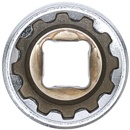 Socket Wrench Insert 1/4" Deep Socket "Gear Lock", 13 mm