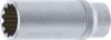 Socket Wrench Insert 1/4" Deep Socket "Gear Lock", 13 mm