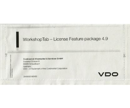 Control Unit, tachograph WorkshopTab Feature pack 4.9