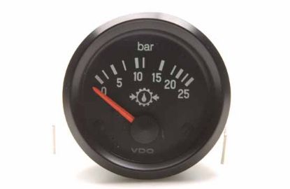 Gauge, oil pressure käigukastiõlile 24V 52mm 0 - 25bar