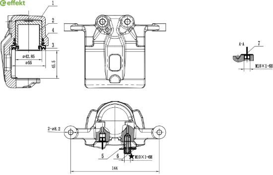 Brake Caliper HYUNDAI - 58230-2W700
