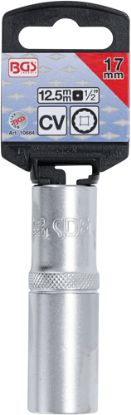 Socket Wrench Insert 1/2" Deep Socket, 12-pt, 17 mm
